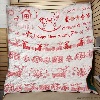 Namų Tekstilės Linksmų Kalėdų Spausdinti Antklodė Super Minkštas Madingų Šiuolaikinių Namų Lova Rinkinys, Vaikams, Vaikų, Miegamojo Puošimas