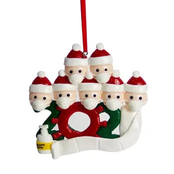 Išgyveno Šeimos 2020 Asmeniniams Kalėdų Ornamentu Atostogų Papuošalai Kalėdų Eglutės Ornamentu-specialūs Atmintį