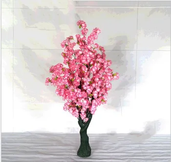 Plastikiniai modeliavimas medžio Scenic hotel sodo dekoravimo, modeliavimo vazoninių augalų modeliavimo cherry tree