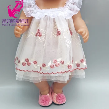 Lėlės drabužių gimęs kūdikis lėlės priedai skrybėlę apatiniai ir baltos medvilnės suknelė lėlės