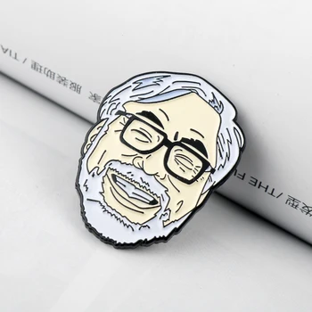 Hayao Miyazaki Veido Metalo Emalio Smeigtukai ir Japonija, Anime meistras Sages Moterims, Vyrams Atlapas Pin kuprinės, krepšiai ženklelis Vaikams Dovanos