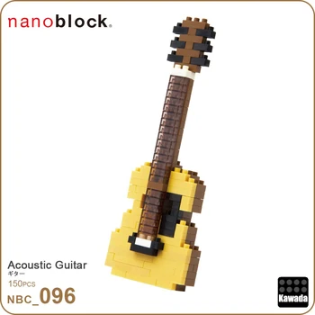 NBC-096 Nanoblock Akustinė Gitara Mini Kolekcija Serijos 150pcs Sudėtingumo Lygį Diamond 2 Blokai Kūrybiniai Žaislai Vaikas