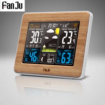 FanJu fj3365 Oras Stotis Multi-funkcija, Skaitmeninis Laikrodis, Temperatūra, Drėgmė Despertador Mėnulio Fazės Stalas Stalo LCD Žadintuvas