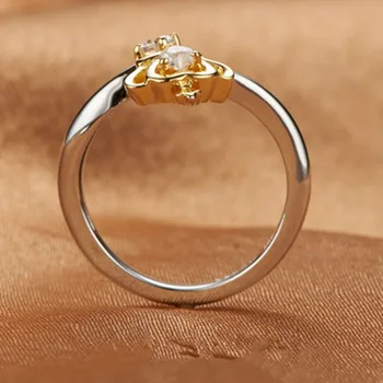 Nauja Stiliaus Karūnos Žiedas Vestuvių & Fine Dovana Moterims Atidarymo Reguliuojamas Žiedas žiedas 1 vnt