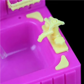 1PCS Naują atvykimo Kūdikių Vonios Žaislai, Lėlės Accessoris Plastikinės Vonios Purkštuvų Vonios Kylie Vonia Su Muilo Dėžės