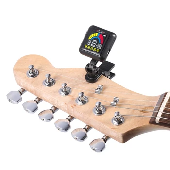 Aroma At-102 Įkrovimo Clip-On Guitar Tuner Spalva Sn Su Įmontuota Baterija, Usb Kabelis Chromatines Gitara B Ukulėle