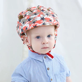 FallProtectionCap Apsauginių Galvos Anti-Susidūrimo Vaikiška Kepurė Anti-Susidūrimo Bžūp Vaikų Smegenų Apsaugos Durų Cap Baby Šalmas